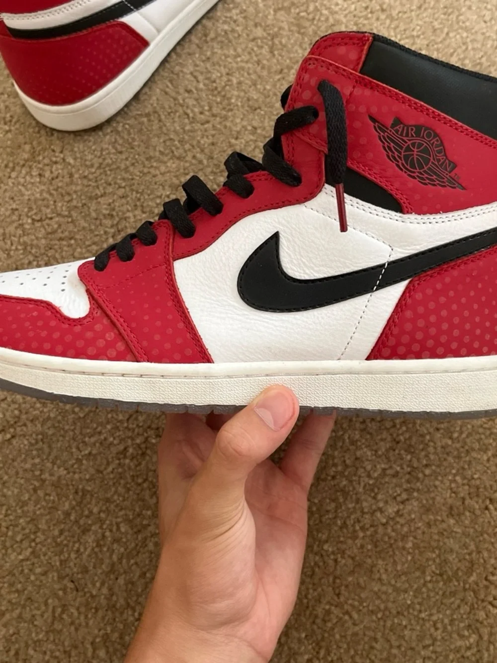 Marvel x Air Jordan 1 Retro High OG 'Origin Story' worn twice (No Box) Size 11